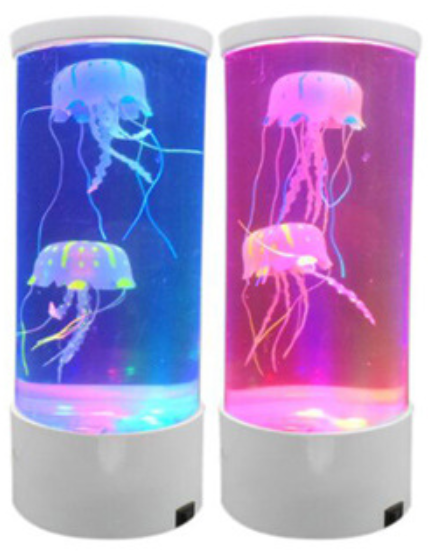 LED Jellyfish Aquarium Lamp Night Light USB Powered - Glamour Hills