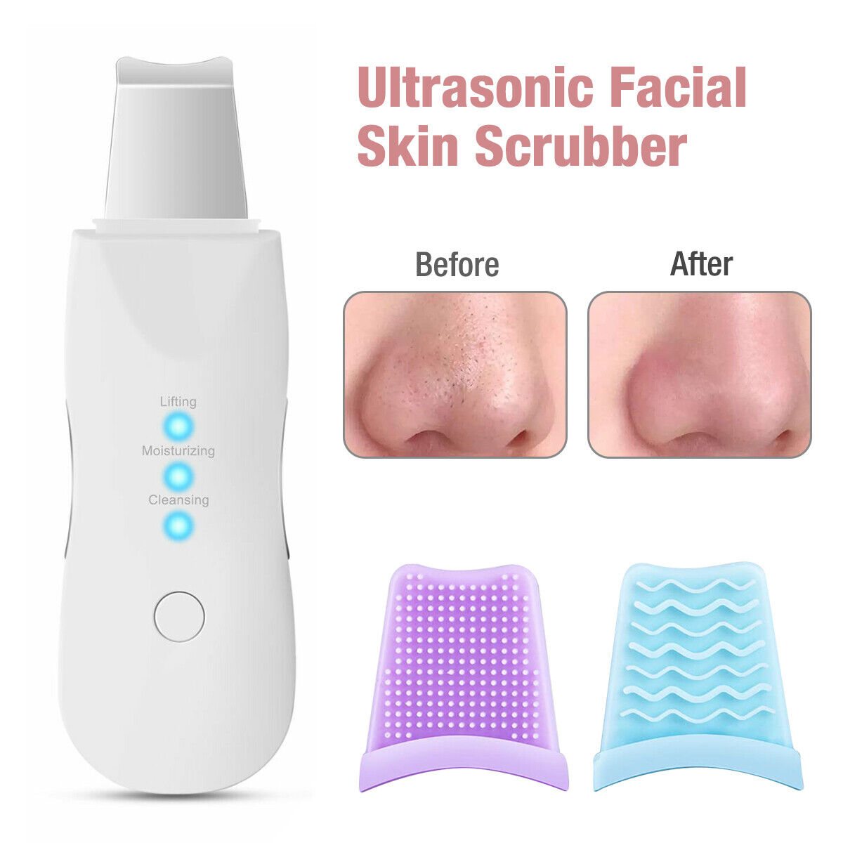 Ultrasonic Skin Scrubber Deep Face Cleaning Machine - Glamour Hills