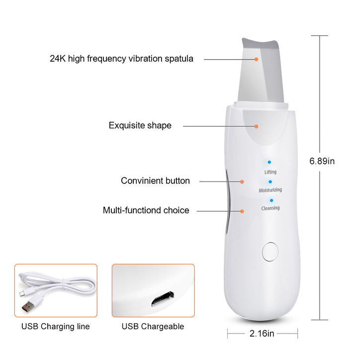 Ultrasonic Skin Scrubber Deep Face Cleaning Machine - Glamour Hills
