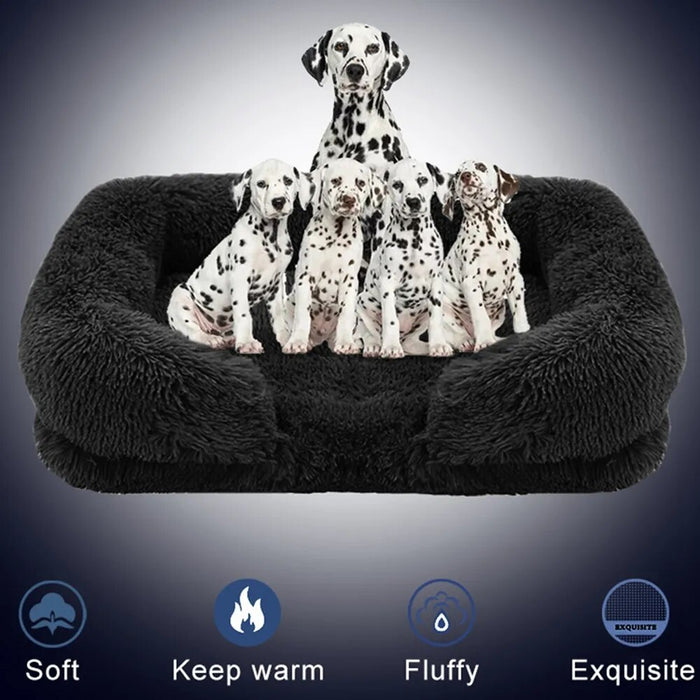 Pet Fluffy Plush Sofa Bed