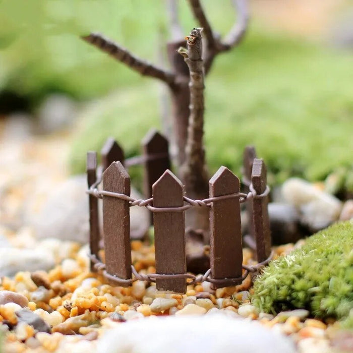 Garden  DIY Miniature Mini Fence