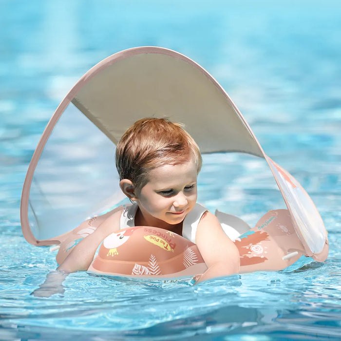 Baby Float With Canopy Swimming Ring