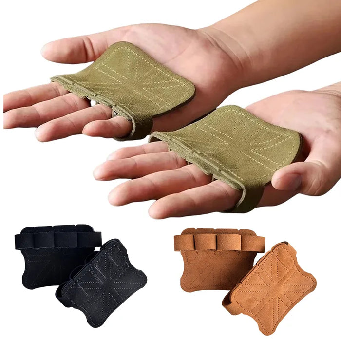 Leather Weight Lifting Training Gloves
