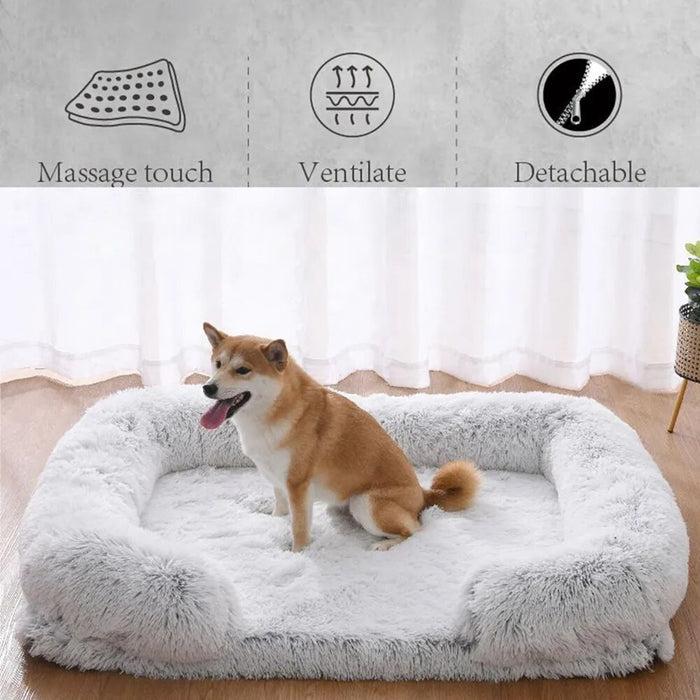 Pet Fluffy Plush Sofa Bed