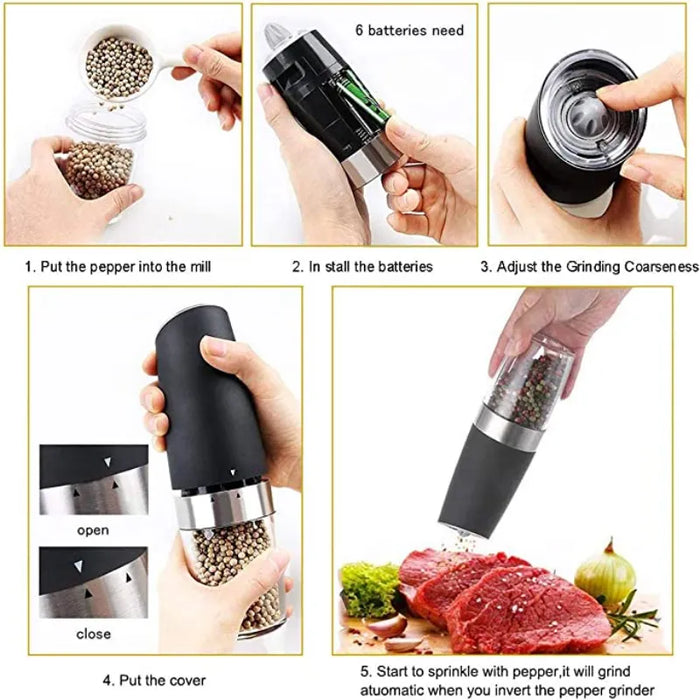Electric Pepper Mill Herb Grinder