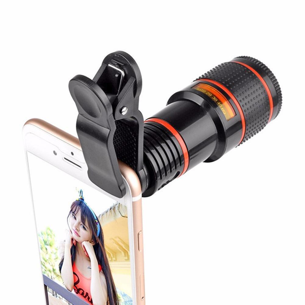 HD 8X Clip On Optical Zoom Telescope Camera Lens For Universal Mobile Cell Phone - Glamour Hills
