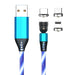 540 Rotate Luminous Magnetic Charging Mobile Phone Cable - Glamour Hills